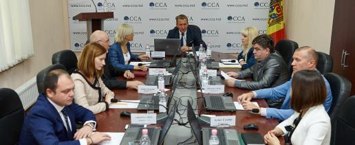 Actuala componență a CCA în timpul unei ședințe